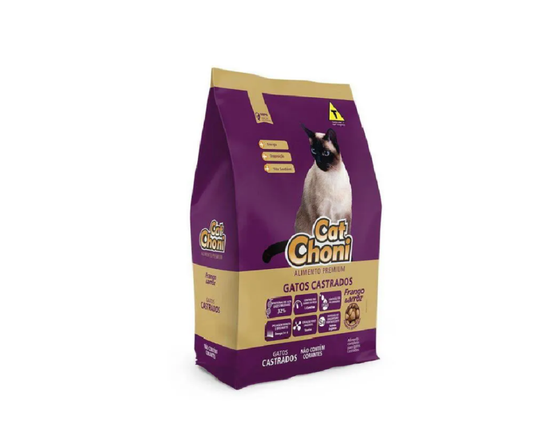 Racao Catchoni Castrado Frango E Arroz  20 Kgs